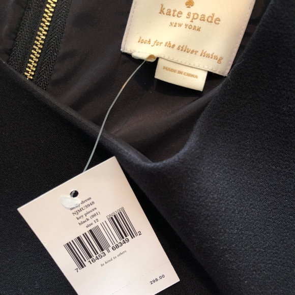 Kate Spade Black Sicily Sheath Dress NWT - Picture 3 of 6
